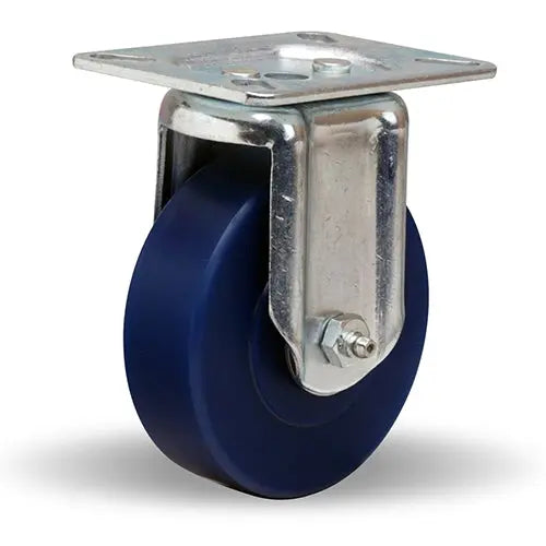 Hamilton R-HL-4UY Hi-Lo Rigid Caster, 4-Inch x 1.25-Inch Unilast Solid Polyurethane Wheel, 450 lbs Capacity - 5/8" Straight Roller Bearing -  | CasterHQ