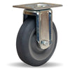 Hamilton R-HL-5TE Hi-Lo Rigid Caster - 275 lbs Load, 5-inch Versa-Tech Gray Rubber on Polyolefin Wheel, 3/8" Precision Ball Bearings Hamilton