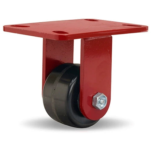 Hamilton Heavy Service Rigid Caster with 3 1/4" x 2" Plastex Phenolic Wheel with 3/4" Straight Roller Bearing Hamilton