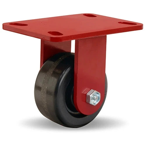 Hamilton Heavy Service Rigid Caster with 4" x 2" Plastex Phenolic Wheel with 3/4" Straight Roller Bearing Hamilton