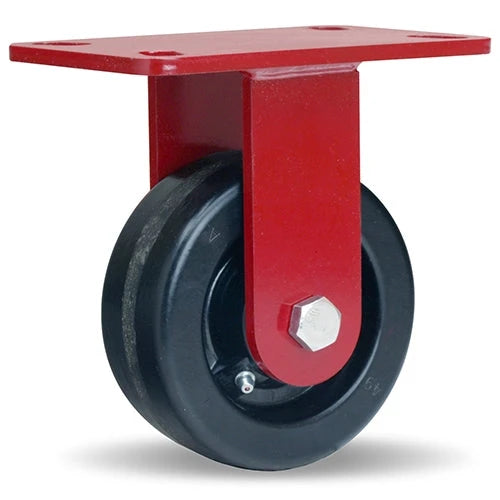 Hamilton Heavy Service Rigid Caster with 5" x 2" Plastex Phenolic Wheel with 3/4" Straight Roller Bearing Hamilton