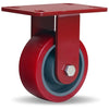 Hamilton Heavy Service Rigid Caster with 5" x 2" Ultralast Premium Polyurethane (95A) on Forged Steel Wheel with 1/2" Sealed Precision Ball Bearings Hamilton