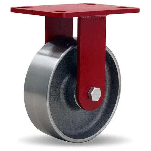 Hamilton Heavy Service Rigid Caster with 6" x 2" Forged Steel Wheel with 1/2" Sealed Precision Ball Bearing Hamilton