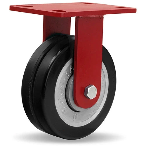 Hamilton Ergo-X2 Rigid Caster – 6"x2" UltraGlide XC Wheel | 1/2" Sealed Bearings | Top-Rated for E-Commerce Platforms CasterHQ