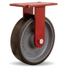 Hamilton Heavy Service Rigid Caster with 8" x 2" Duralast XC Polyurethane (70D) on Cast Iron Wheel with 1/2" Sealed Precision Ball Bearings Hamilton