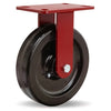 Hamilton Heavy Service Rigid Caster with 8" x 2" Plastex Phenolic Wheel with 3/4" Straight Roller Bearing Hamilton