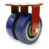 Hamilton Heavy Service Dual-Wheel Rigid Caster with 6" x 2" Ergo-Glide XT Polyurethane (85A) on Cast Iron Wheels with 1/2" Sealed Precision Ball Bearings - 2,300 lbs Capacity Hamilton