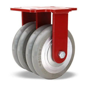 Hamilton R-HS2-6SWC95 6" x 2" Polyurethane Rigid Dual Wheel Caster – 2700 lb