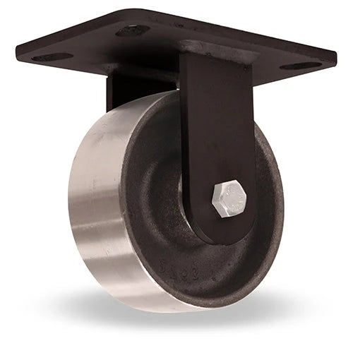 Hamilton Inferno Series 4" x 2" Forged Steel Rigid Caster - High Heat HSK, 1120 lbs. Load @ 550° F, 560 lbs. Load @ 750° F with 1/2" Stainless Steel Shielded Bearings Hamilton