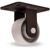Hamilton HSK Inferno 4" x 2" Metal Wheel Rigid Caster - 800lbs Load Capacity @ 550°F, 400lbs @ 750°F - Weldment with 1/2" High Heat Stainless Steel Shielded Precision Ball Bearings Hamilton