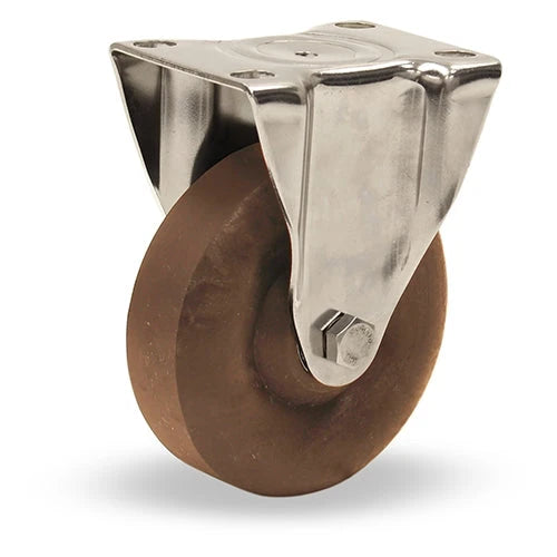 Hamilton R-HSTL-5HNY Stainless Steel Rigid Caster – 5" High Heat Scorcher Wheel | 475° F Rated with 1/2" Roller Bearings for Industrial & Aerospace Hamilton