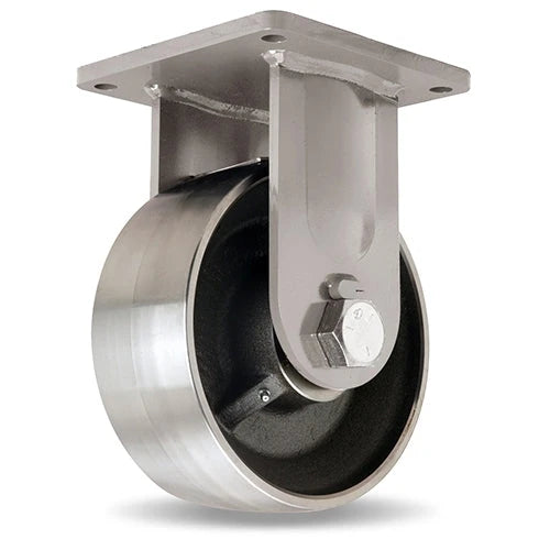 Hamilton Maxi-Duty Rigid Caster with 10" x 4" Forged Steel Wheel with 1 1/4" Precision Tapered Roller Bearings Hamilton