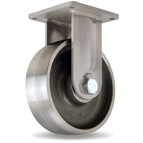 Hamilton Maxi-Duty Rigid Caster with 12" x 4" Forged Steel Wheel with 1 1/4" Precision Tapered Roller Bearings Hamilton