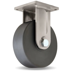 Hamilton Maxi-Duty Rigid Caster with 12" x 4" Nylast Wheel with 1 1/4" Precision Roller Ball Bearings Hamilton