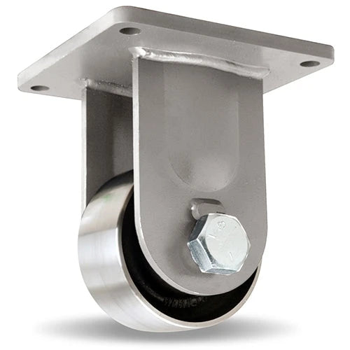 Hamilton Maxi-Duty Rigid Caster with 6" x 3" Forged Steel Wheel with 1 1/4" Precision Tapered Roller Bearings Hamilton
