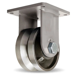 Hamilton R-MD-84FVT 8"x4" Forged Steel Rigid Caster – 15,000 lb