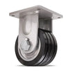 Hamilton 8" x 4" UltraGlide Rigid Quad-Wheel Caster | CasterHQ