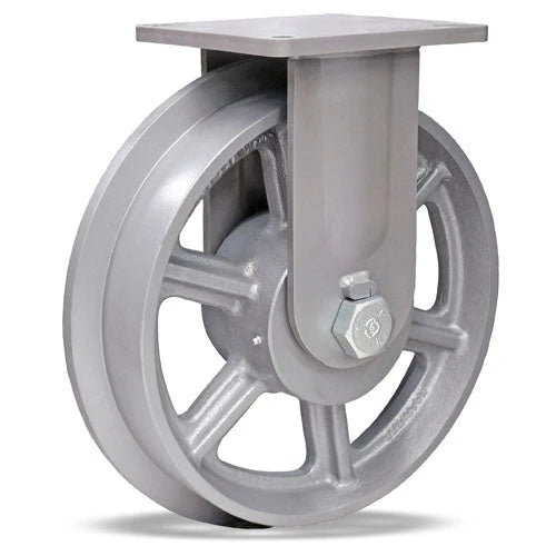 R-MD-FT15H Hamilton Maxi-Duty Rigid Caster - 14 7/8" Ductile Iron Wheel - Industrial-Strength with 1 1/2" Roller Bearing Hamilton
