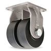 Hamilton Maxi-Duty Dual-Wheel Rigid Caster with 8" x 3" Nylast High Performance Cast Nylon Wheel with 1/2" Sealed Precision Ball Bearings Hamilton