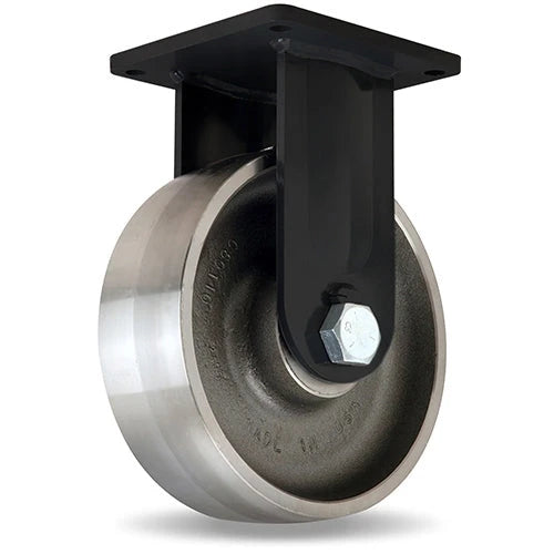 Hamilton Maxi-Duty 12" Rigid Caster - 9000lbs Load, High Heat Forged Steel Wheel, Precision Bearings - Up to 750°F Hamilton