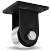 Hamilton 6" x 3" High Heat Rigid Caster | 750°F Rated | 7000 lbs. Load Capacity at 550°F | Forged Steel Wheel with 1 1/4" Stainless Steel Bearings Hamilton