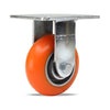 Hamilton R-MS-52EMB Rigid Caster - 5x2 Inch Ergo-Tech Polyurethane on Aluminum Wheel, Precision Bearings for Enhanced Mobility Hamilton