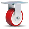 Hamilton R-MS-5NF Medium Service Rigid Caster - 5x2" Poly-Tech Polyurethane Wheel with Durable Roller Bearing Hamilton