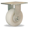 Hamilton R-MS-5WNB Medium Service Rigid Caster - 5x2 Inch White Nylon Wheel with 3/4" Straight Roller Bearing for Enhanced Mobility Hamilton