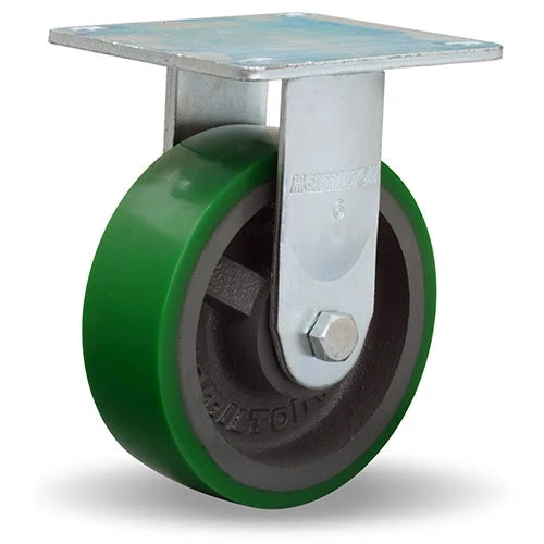 Hamilton R-MS-6DB Medium Service Rigid Caster - 6" x 2" Duralast Polyurethane Wheel with 1/2" Precision Ball Bearings Hamilton