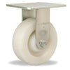 Hamilton R-MS-6WNB Medium Service Rigid Caster - 6x2 Inch White Nylon Wheel with Robust Roller Bearings Hamilton