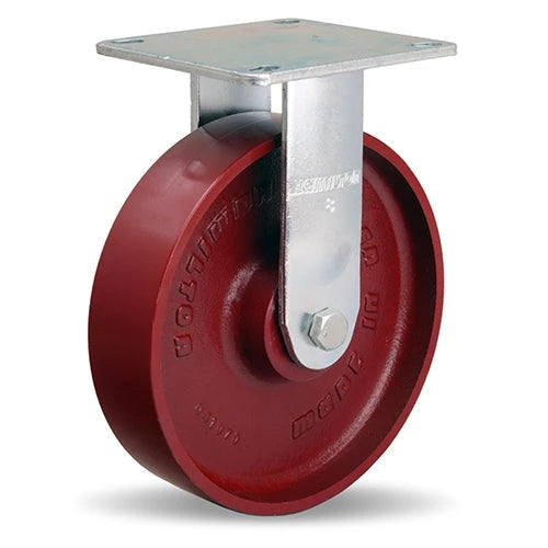 Hamilton R-MS-8MB Medium Service Rigid Caster - 8x2 Inch Metal Wheel with Precision Ball Bearings for Industrial Use Hamilton
