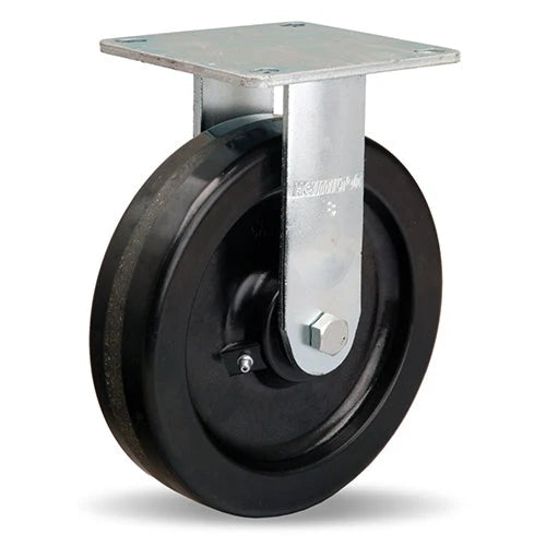 Hamilton R-MS-8P Medium Service Rigid Caster - 8" x 2" Plastex Phenolic Wheel with 3/4" Roller Bearing Hamilton