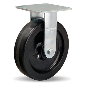 Hamilton R-MS-8P Medium Service Rigid Caster - 8" x 2" Plastex Phenolic Wheel with 3/4" Roller Bearing Hamilton