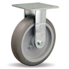 Hamilton R-MS-8TE Medium Service Rigid Caster - 8x2 Inch Versa-Tech Rubber Wheel on Polyolefin, with Roller Bearing Hamilton