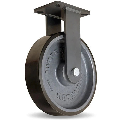 Hamilton Super Endurance™ Rigid Caster with 12" x 3" Duralast XC® Polyurethane (70D) on Cast Iron Wheel with 3/4" Sealed Precision Ball Bearings CasterHQ