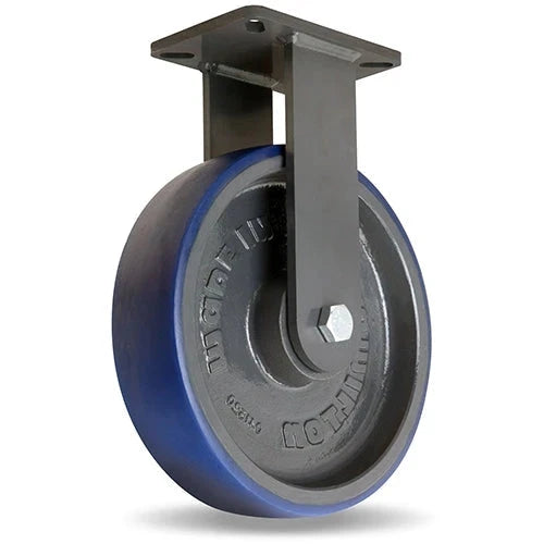 Hamilton Super Endurance™ Rigid Caster with 12" x 3" Ergo-Glide XT 1" thick Polyurethane (85A) Wheel with 3/4" Sealed Precision Ball Bearings CasterHQ