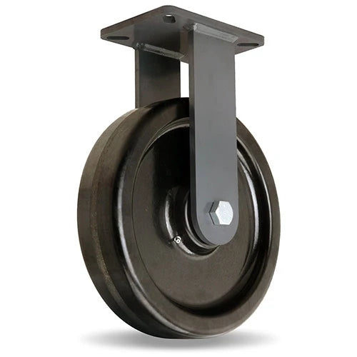 Hamilton Super Endurance™ Rigid Caster with 12" x 3" Plastex Phenolic Wheel with 1" Straight Roller Bearing Hamilton