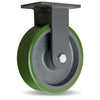 Hamilton Super Endurance™ Rigid Caster with 10" x 3" Duralast® Polyurethane (95A) on Cast Iron Wheel with 3/4" Sealed Precision Ball Bearings Hamilton