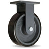 Hamilton Super Endurance™ Rigid Caster with 10" x 3" Duralast XC® Polyurethane (70D) on Cast Iron Wheel with 3/4" Sealed Precision Ball Bearings Hamilton