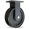 Hamilton Super Endurance™ Rigid Caster with 10" x 3" Duralast XC® Polyurethane (70D) on Cast Iron Wheel with 3/4" Sealed Precision Ball Bearings CasterHQ