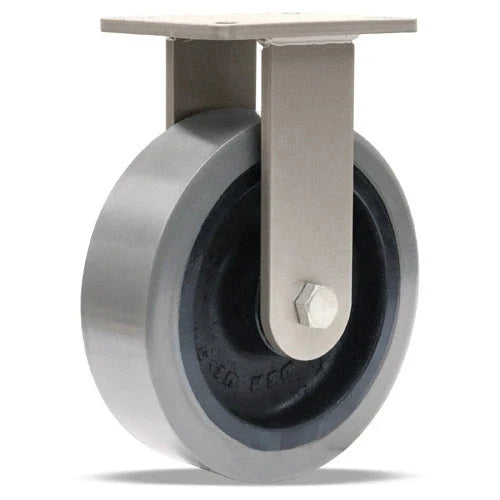 Hamilton Super Endurance™ Rigid Caster with 10" x 3" DuraGlide Wheel 1" thick Polyurethane (95A) Wheel with 3/4" Sealed Precision Ball Bearings CasterHQ