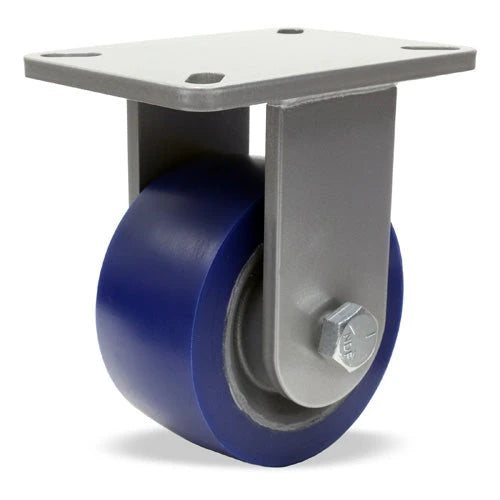 Hamilton Super Endurance™ Rigid Caster with 6" x 3" Ergo-Glide XT 1" thick Polyurethane (85A) Wheel with 3/4" Sealed Precision Ball Bearings Hamilton