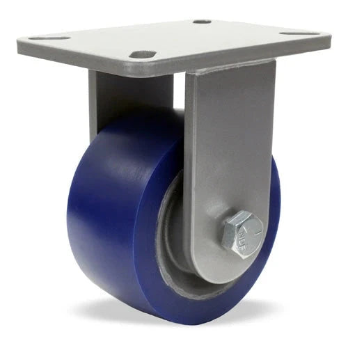 Hamilton Super Endurance™ Rigid Caster with 6" x 3" Ergo-Glide XT 1" thick Polyurethane (85A) Wheel with 3/4" Sealed Precision Ball Bearings CasterHQ