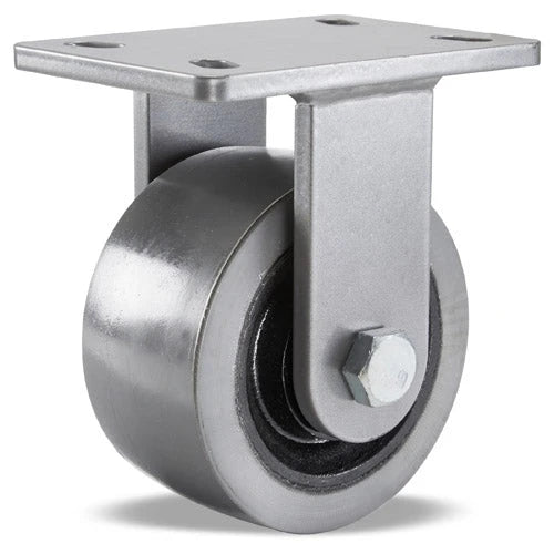 Hamilton Super Endurance™ Rigid Caster with 6" x 3" DuraGlide Wheel 1" thick Polyurethane (95A) Wheel with 3/4" Sealed Precision Ball Bearings Hamilton