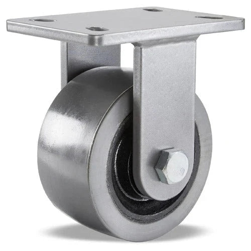 Hamilton Super Endurance™ Rigid Caster with 6" x 3" DuraGlide Wheel 1" thick Polyurethane (95A) Wheel with 3/4" Sealed Precision Ball Bearings CasterHQ