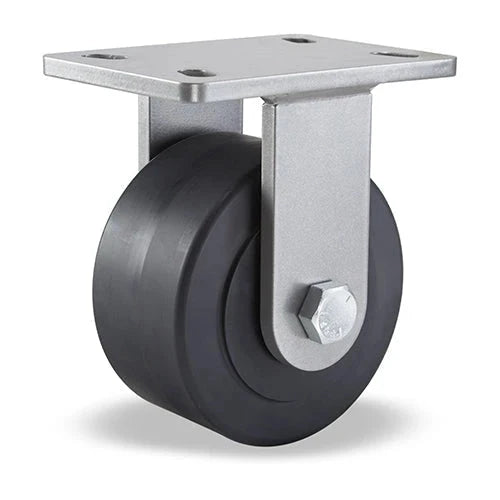 Hamilton Super Endurance™ Rigid Caster with 6" x 3" Nylast™ High Performance Cast Nylon Wheel with 3/4" Sealed Precision Ball Bearings CasterHQ