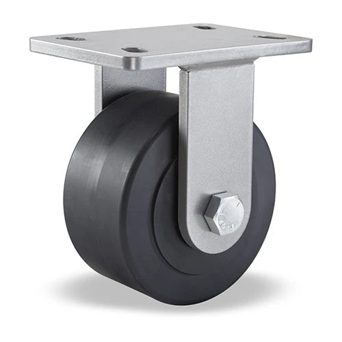 Hamilton Super Endurance™ Rigid Caster with 6" x 3" Nylast™ High Performance Cast Nylon Wheel with 3/4" Sealed Precision Ball Bearings Hamilton