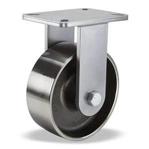 Hamilton 8" x 3" Forged Steel Rigid Caster – 3/4" Sealed Bearing