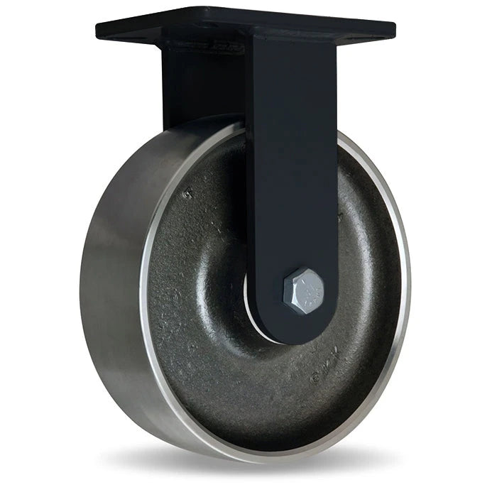Hamilton 10" Forged Steel Rigid Caster | 550°F-750°F High Heat Capacity | 4800lbs-2400lbs Load | Stainless Steel Bearings Hamilton