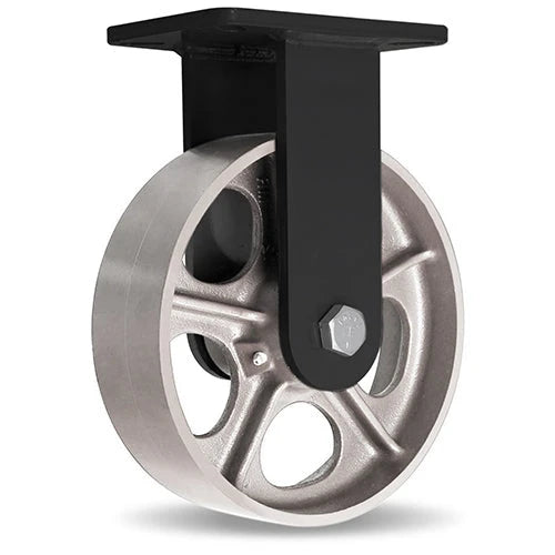 Hamilton 10" x 3" Rigid Caster with Metal Wheel - High Heat Super Endurance, 2080lbs Load Capacity, Stainless Steel Bearings, Up to 750°F - R-SECK-13HMB Hamilton
